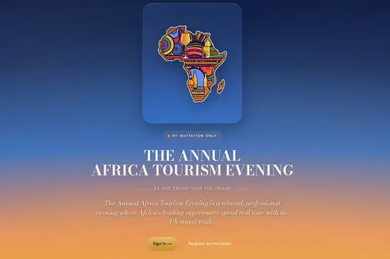 The Annual Africa Tourism Evening — screenshot