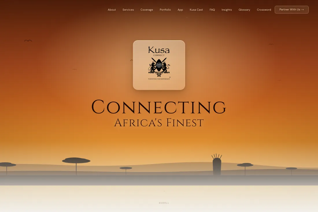 Kusa Connect homepage