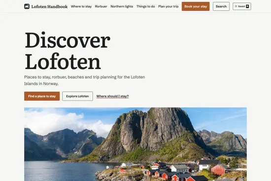 Lofoten Handbook — screenshot