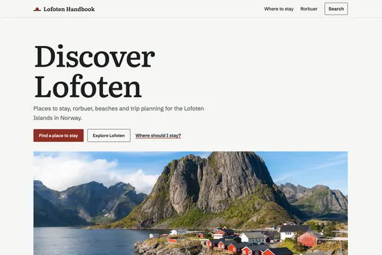 Lofoten Handbook — screenshot