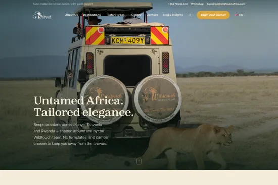 Wildtouch Tours & Travel — screenshot